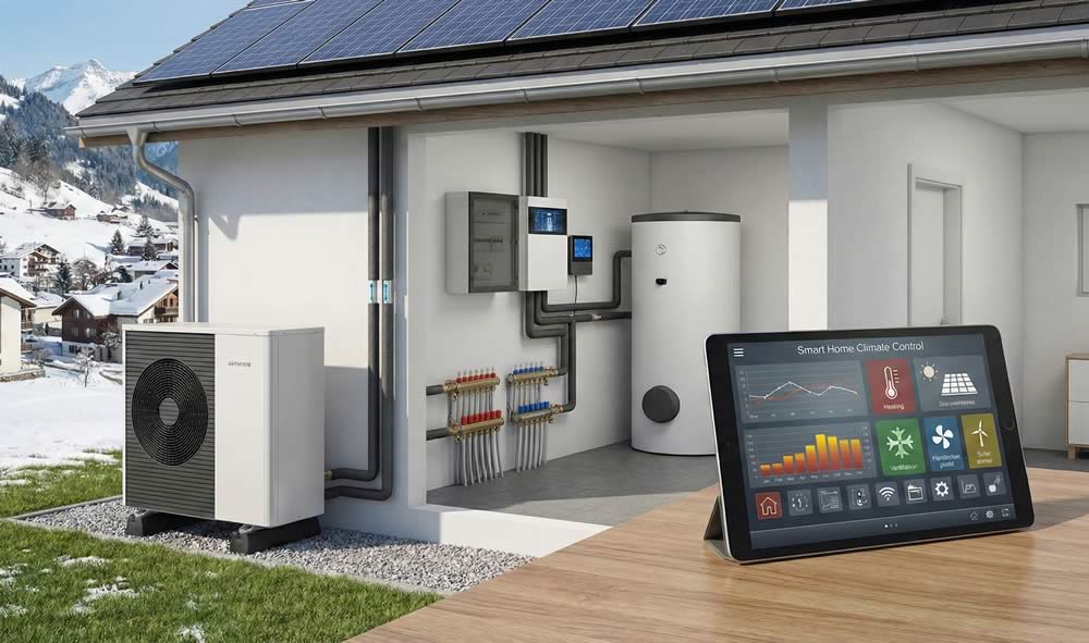 Systemische Klimakontrolle im Schweizer Wohnbau: Eine tiefgreifende Analyse der Wärmepumpenintegration, Smart-Home-Synergien und regulatorischen Rahmenbedingungen